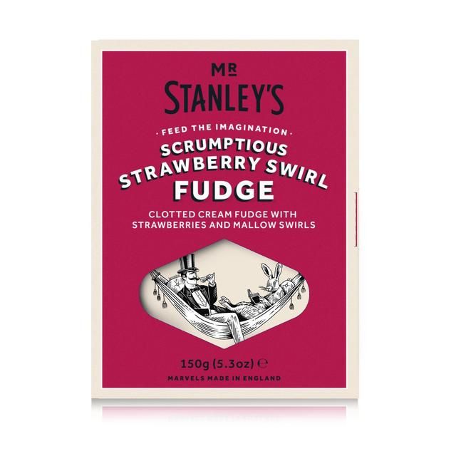 Mr Stanley's Strawberries &amp;amp; Cream Fudge   150g