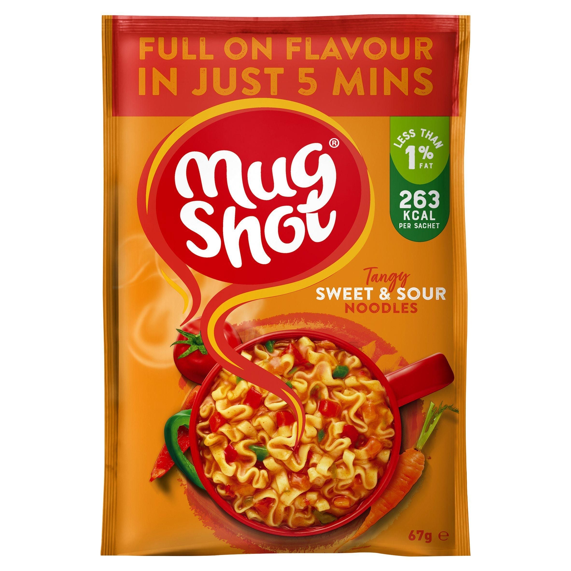 Mug Shot Noodles Sweet &amp;amp; Sour 67g
