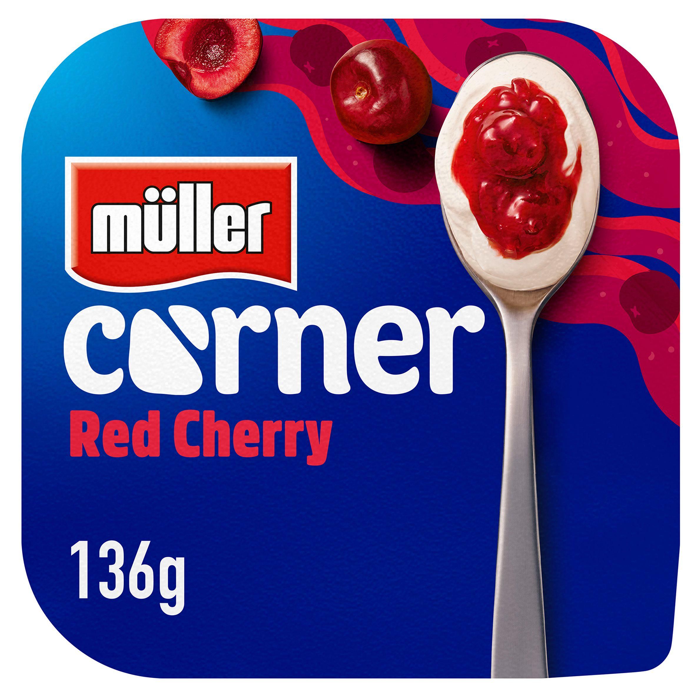 M&amp;uuml;ller Corner Red Cherry Yogurt 136g
