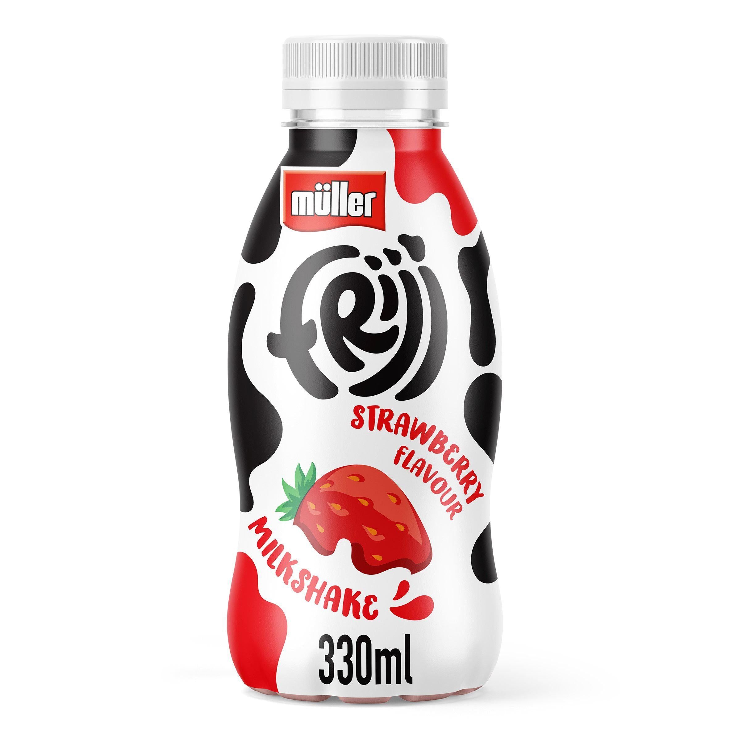 M&amp;uuml;ller Frijj Strawberry Flavour Milkshake 330ml