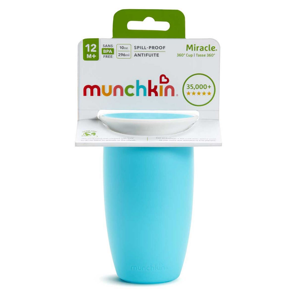 Munchkin Miracle&amp;reg; 360u1d52 Sippy Cup 10oz/296ml