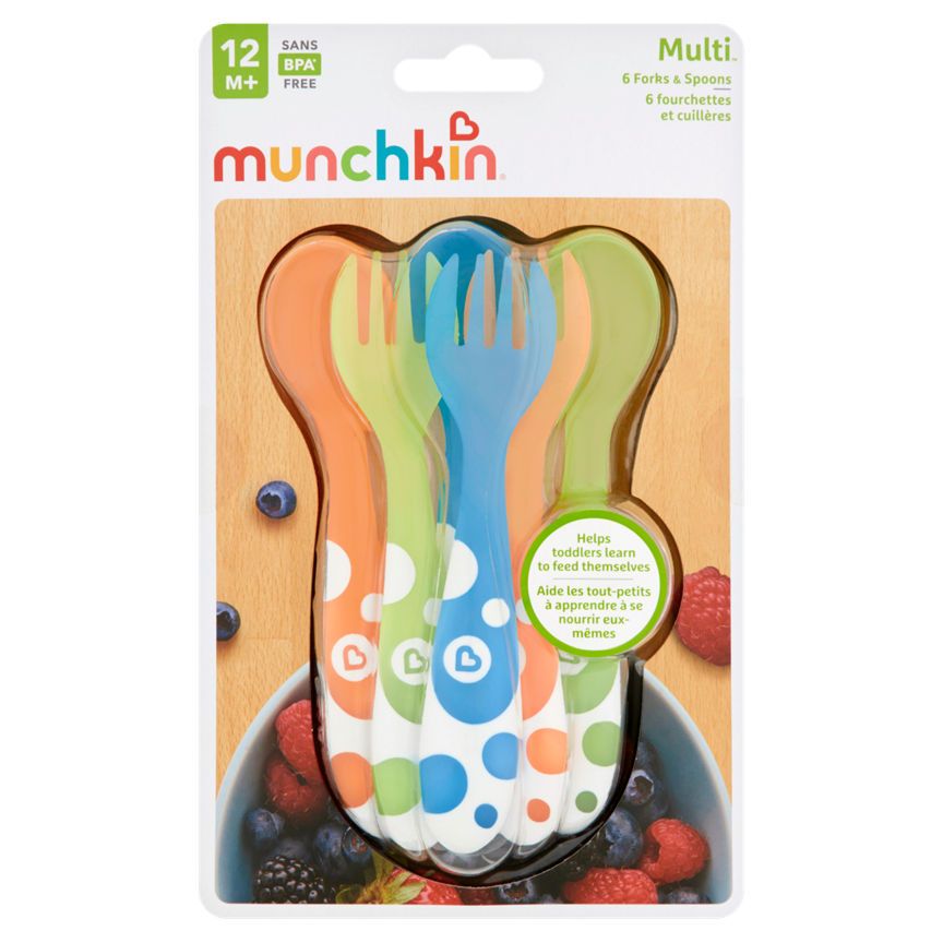 Munchkin Multicolour Forks &amp;amp; Spoons 12+ Months