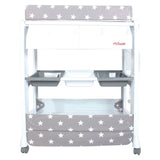 My Babiie MBCHGS Grey Stars Baby Bath and Changing Unit