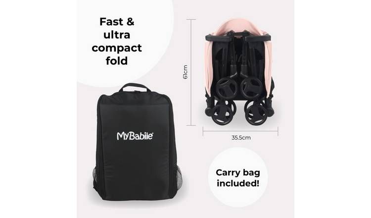 My Babiie MBX5 Ultra Compact Stroller - Pink