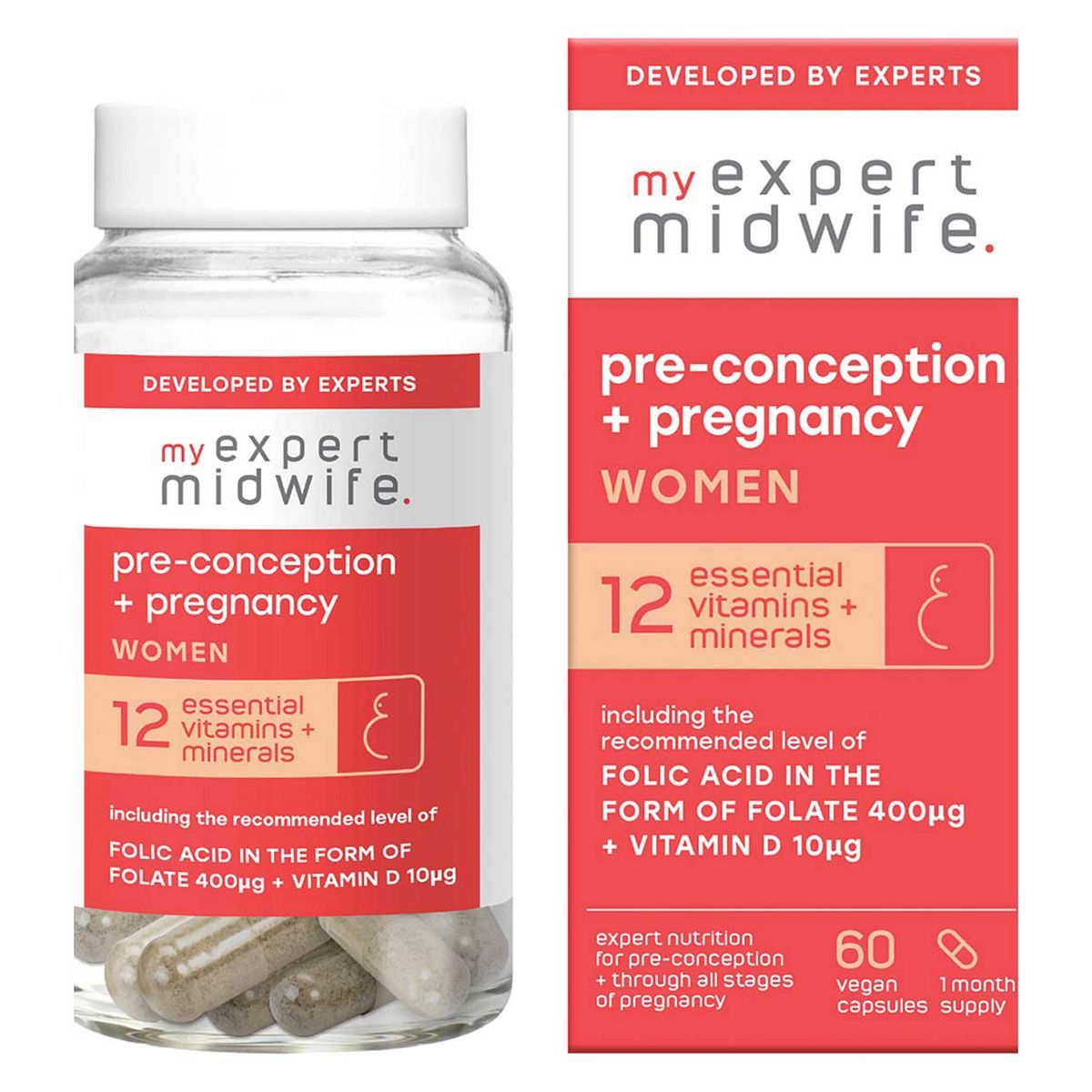 My Expert Midwife Pre-Conception &amp;amp; Pregnancy Women 60 Capsules