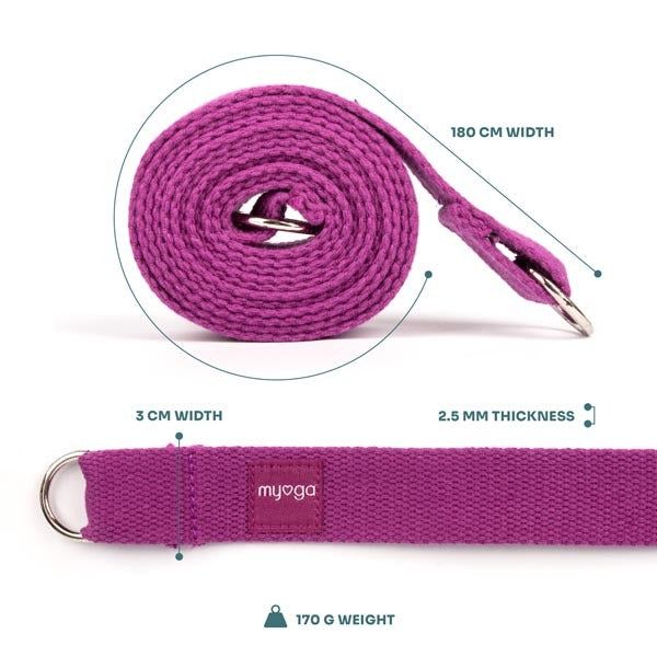 Myga 2 In 1 Yoga Belt &amp;amp; Sling - Plum
