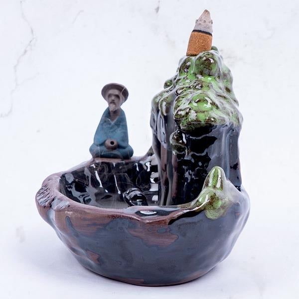 Myga Backflow Incense Burner - Fishing Pond