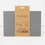 Myga Extra Large Foam Yoga Block - Royal Blue Grey