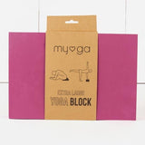 Myga Extra Large Foam Yoga Block - Royal Blue Plum