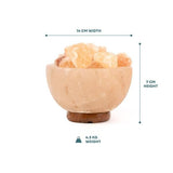 Myga Himalayan Fire Bowl Salt Lamp 3-5kg