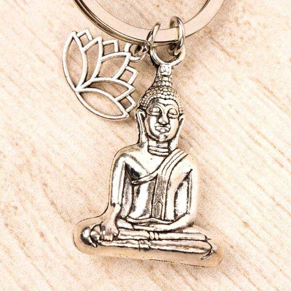 Myga Keyring - Buddha &amp;amp; Lotus