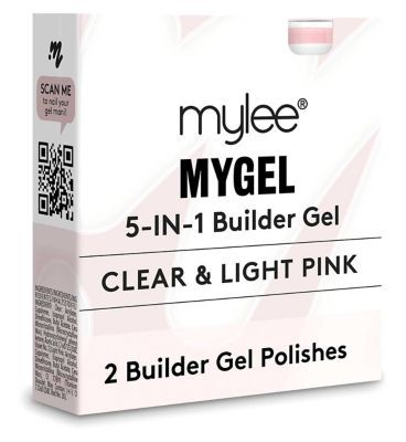 Mylee 5 in 1 Builder Gel Duo (Clear/Light Pink)