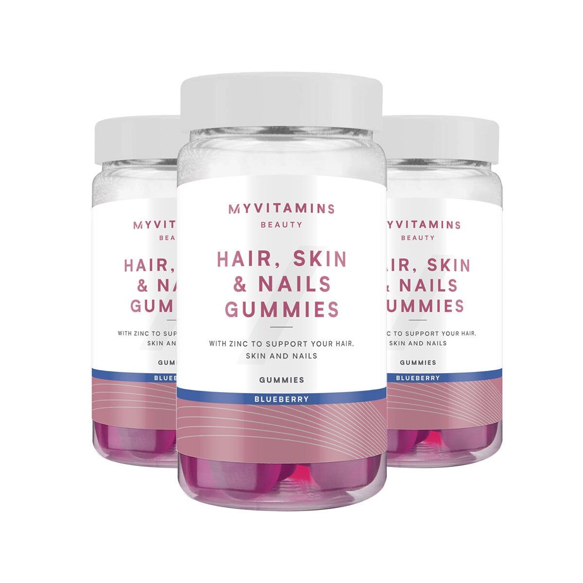 MyVitamins Hair, Skin &amp;amp; Nails Gummies, 3 x 60 Count