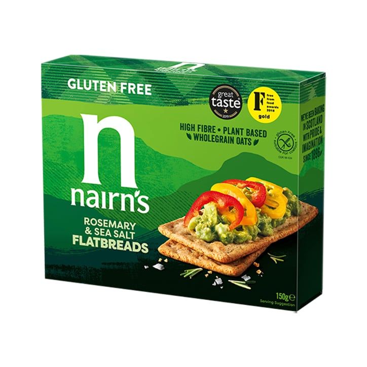 Nairn's Gluten Free Rosemary &amp;amp; Sea Salt Flatbreads 150g Rosemary  &amp;amp; Sea Salt
