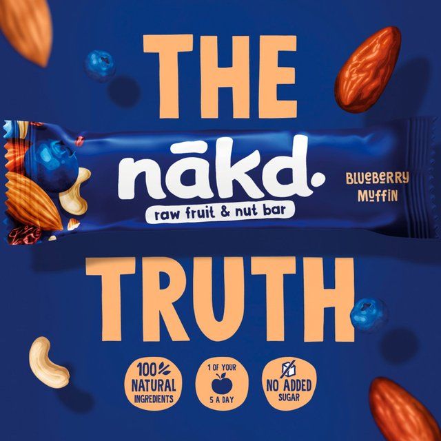 nakd. Bakewell Tart Fruit &amp;amp; Nut Bars Multipack   4 x 35g