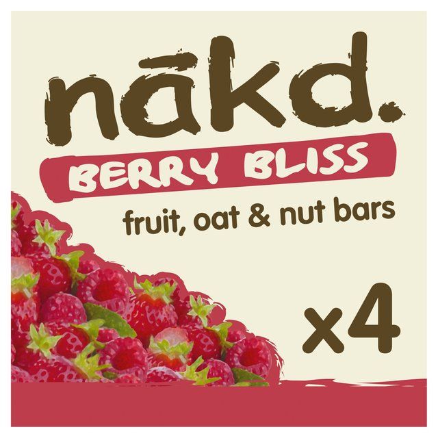 nakd. Berry Bliss Fruit Nut &amp;amp; Oat Bars Multipack   4 x 30g