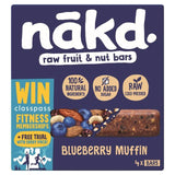 nakd. Blueberry Muffin Fruit &amp;amp; Nut Bars Multipack   4 x 35g