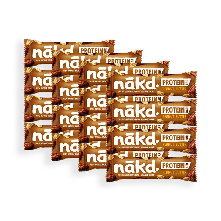 Nakd Cocoa Hazelnut Protein Bar 45g Peanut Butter / 16x45 g