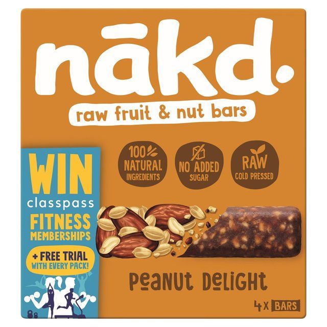 nakd. Peanut Delight Fruit &amp;amp; Nut Bars Multipack   4 x 35g