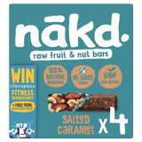 nakd. Salted Caramel Fruit &amp;amp; Nut Bars Multipack   4 x 35g
