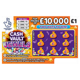 National Lottery &amp;pound;1 &amp;pound;10,000 Cash Vault Jewels Scratchcard Game