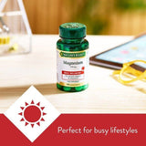 Nature's Bounty Magnesium 250 mg Tablets - Pack of 100
