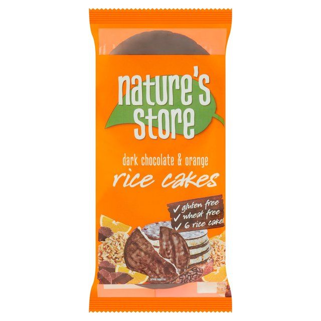 Nature's Store Gluten Free Dark Chocolate &amp;amp; Orange Rice Cakes   100g