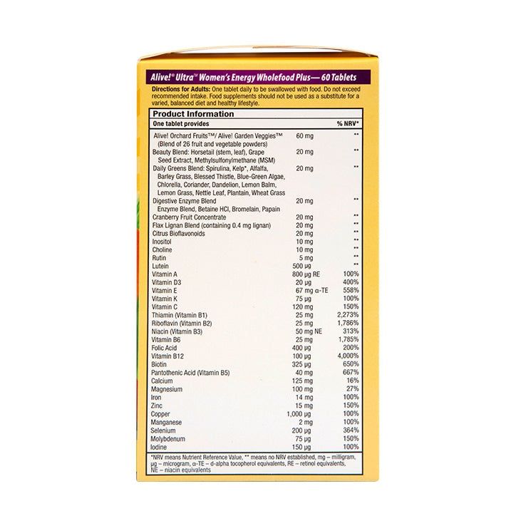 Nature's Way Alive! Women&amp;rsquo;s 50+ Ultra Energy 60 Tablets