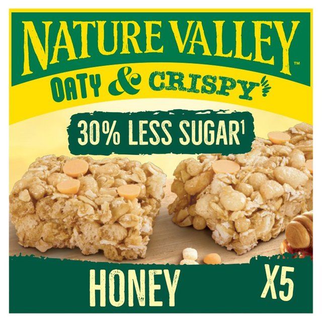 Nature Valley Oaty &amp;amp; Crispy Honey Cereal Bars   5 x 23g