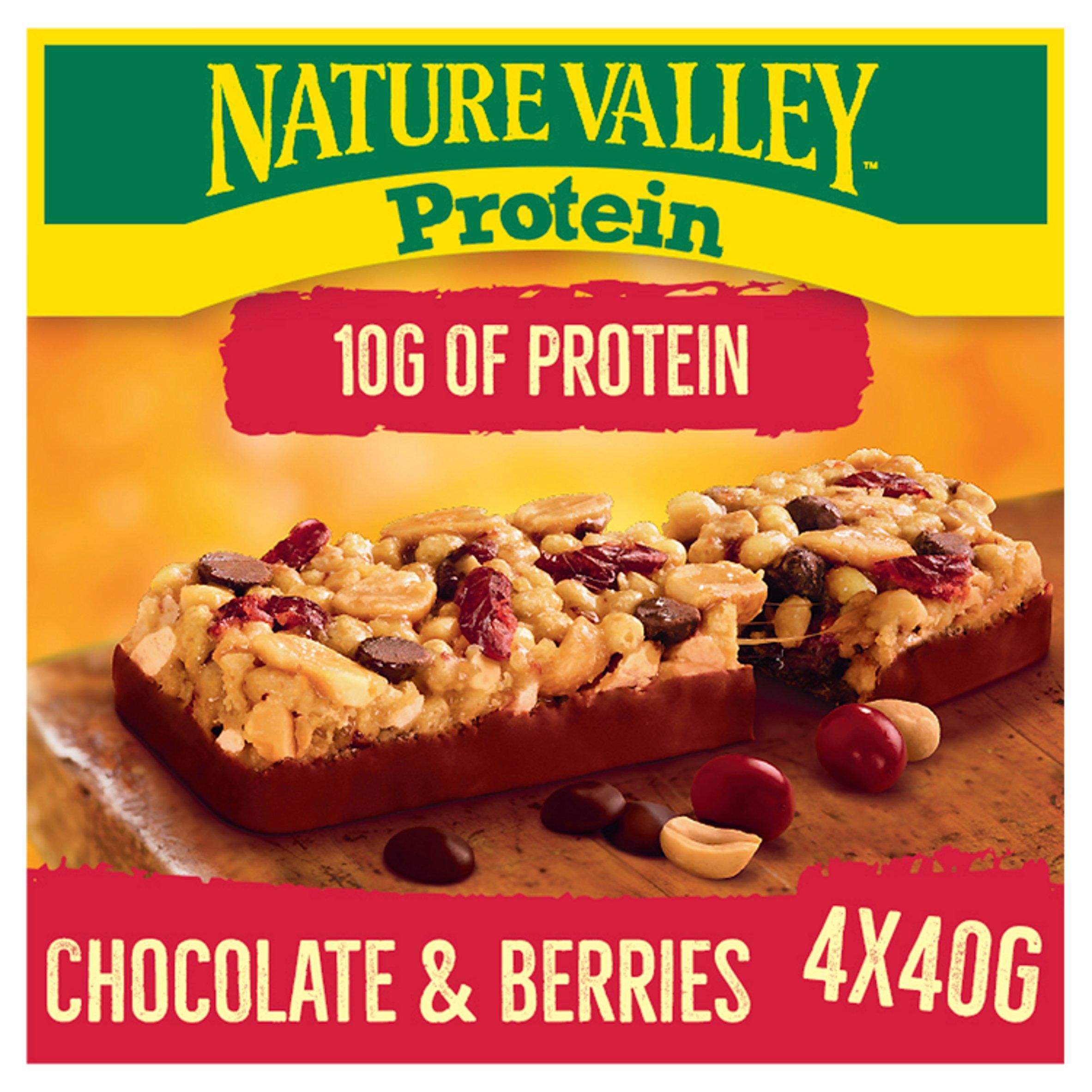 Nature Valley Protein Chocolate &amp;amp; Berries Bars 4x40g