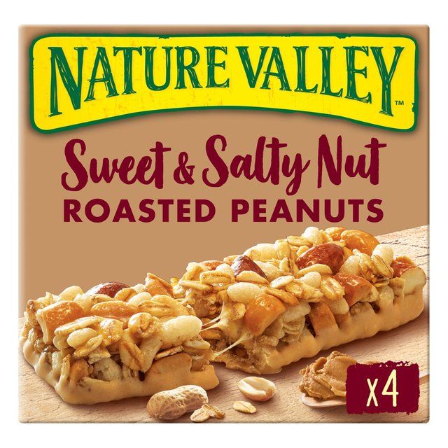Nature Valley Sweet &amp;amp; Salty Nut Roasted Peanuts Bars   4 x 30g