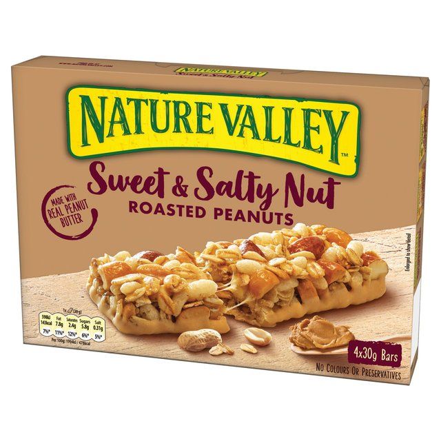 Nature Valley Sweet &amp;amp; Salty Nut Roasted Peanuts Bars   4 x 30g