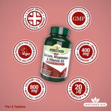Natures Aid Calcium Magnesium &amp;amp; Vitamin D3 Tablets    90 per pack