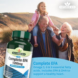 Natures Aid Complete EFA Omega's 36 &amp;amp; 9 Soft Gel Capsules    90 per pack