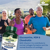 Natures Aid Glucosamine MSM &amp;amp; Chondroitin    90 per pack