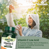 Natures Aid Low Acid Vitamin C Tablets 1000mg    90 per pack