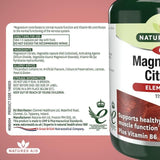 Natures Aid Magnesium Citrate Supplement Capsules 119mg   60 per pack
