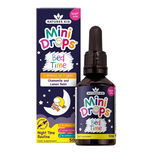 Natures Aid Mini Drops Bed Time (Chamomile &amp;amp; Lemon Balm)   50ml