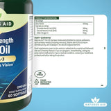 Natures Aid Super Strength Omega-3 Fish Oil Softgels   60 per pack