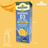 Natures Aid Vitamin D3 2000iu Oral Spray (Orange Flavour)   30ml