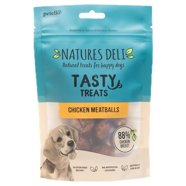 Natures Deli Chicken and Rice Meatball Dog Treats   100g