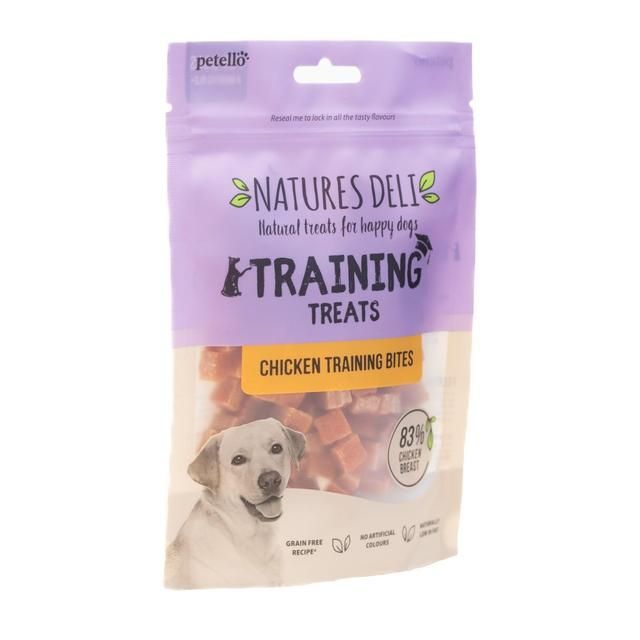 Natures Deli Chicken Training Bites Dog Treats   100g