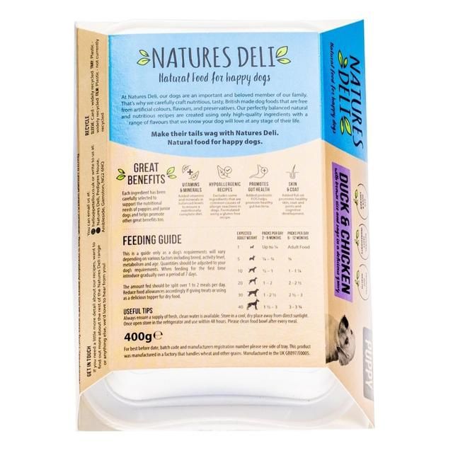 Natures Deli Puppy Wet Dog Food   400g