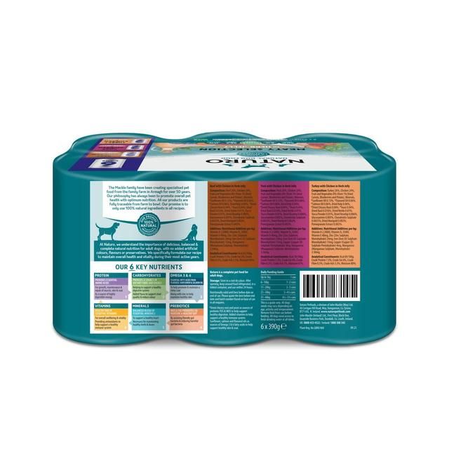 Naturo Adult Dog Grain &amp;amp; Gluten Free Variety Cans in Jelly   6 x 390g