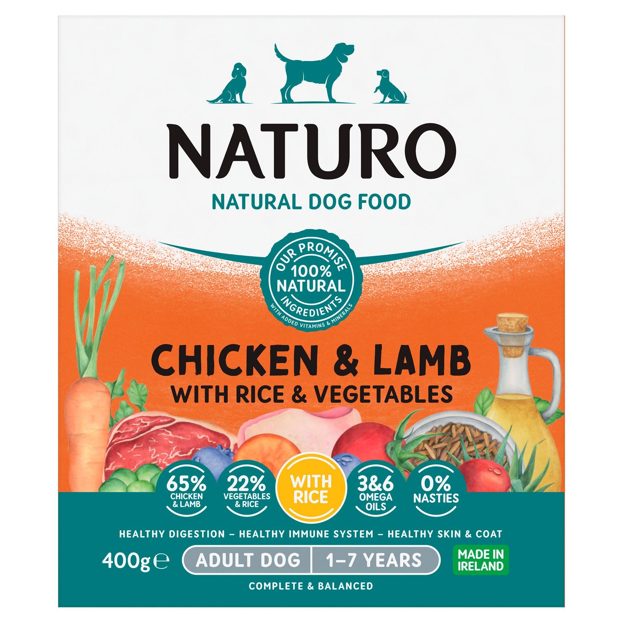 Naturo Chicken Lamb Rice &amp;amp; Vegetable 400g