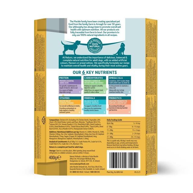 Naturo Grain Free Chicken with Potato &amp;amp; Vegetables   400g