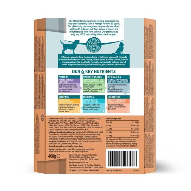 Naturo Senior Turkey with Rice   400g