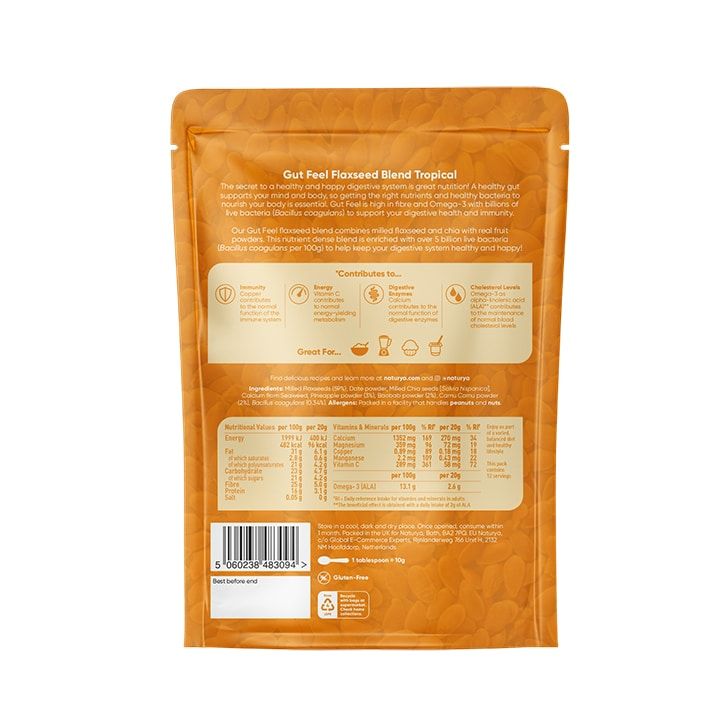 Naturya Gut Feel Flaxseed Blend Tropical 240g