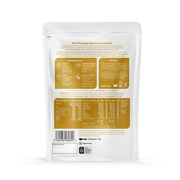 Naturya Keto Porridge Banana &amp;amp; Coconut 300g