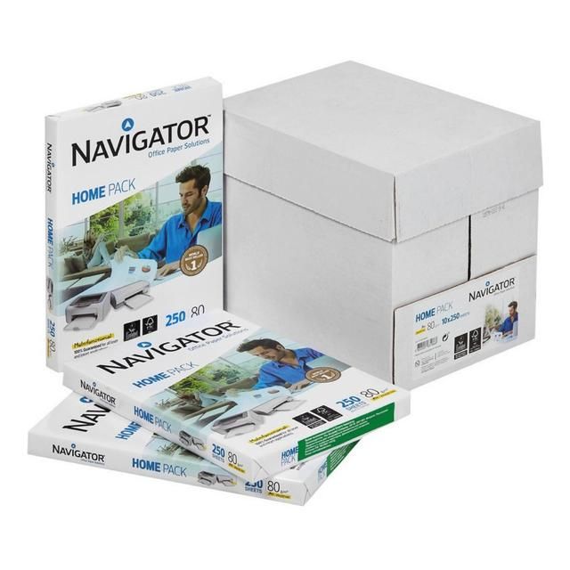 Navigator Home Pack A4 Printer Paper 250 Sheets 80GSM   250 per pack